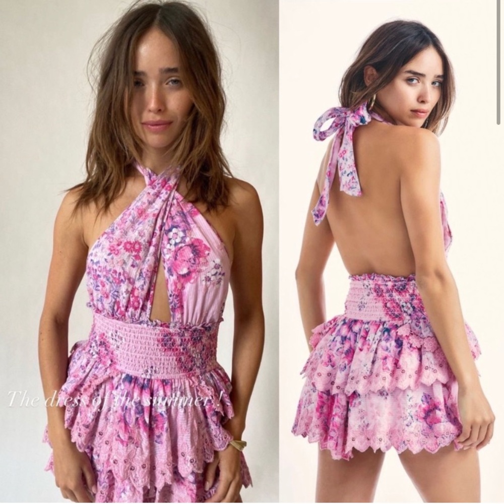 Deanna dress in berry fizz